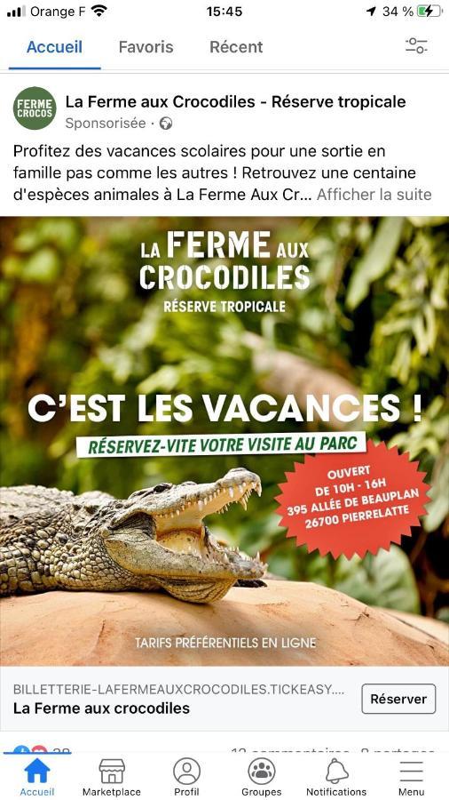 Gite Climatise Avec Piscine Sur Les Hauteurs De Bollène Exterior foto