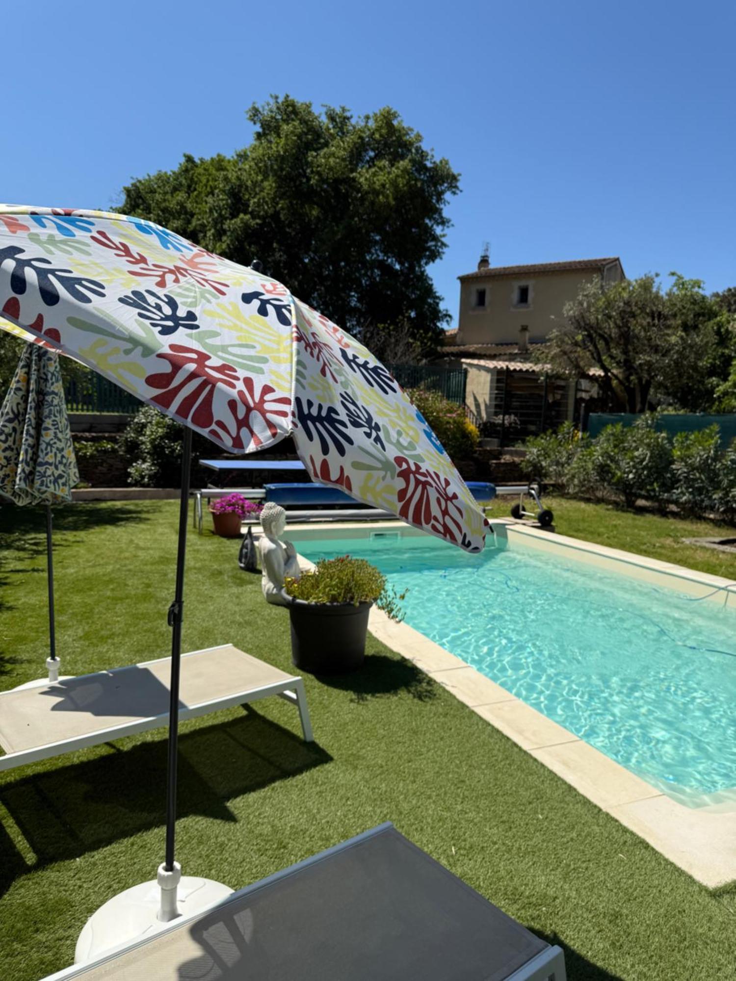 Gite Climatise Avec Piscine Sur Les Hauteurs De Bollène Exterior foto