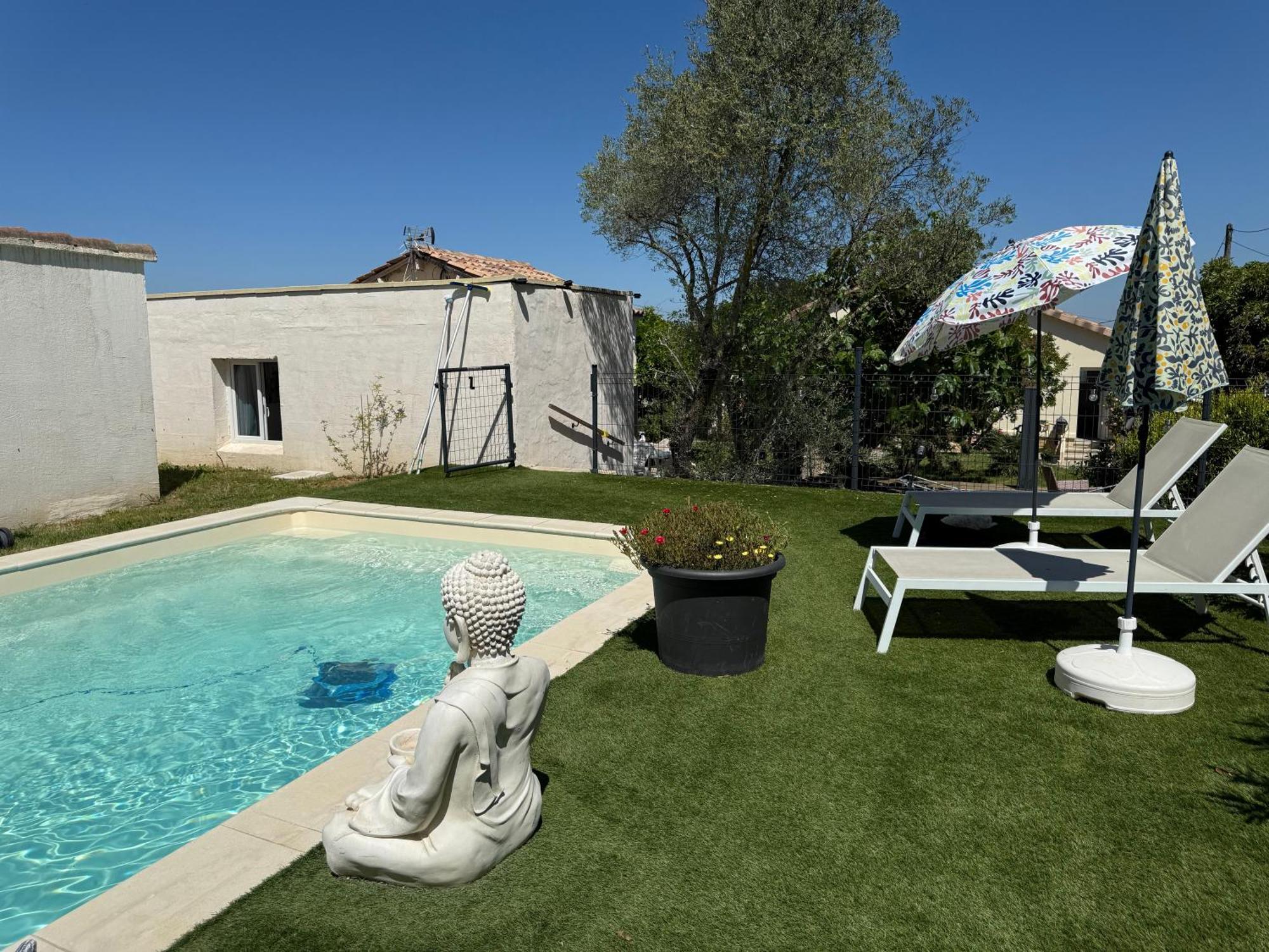 Gite Climatise Avec Piscine Sur Les Hauteurs De Bollène Exterior foto